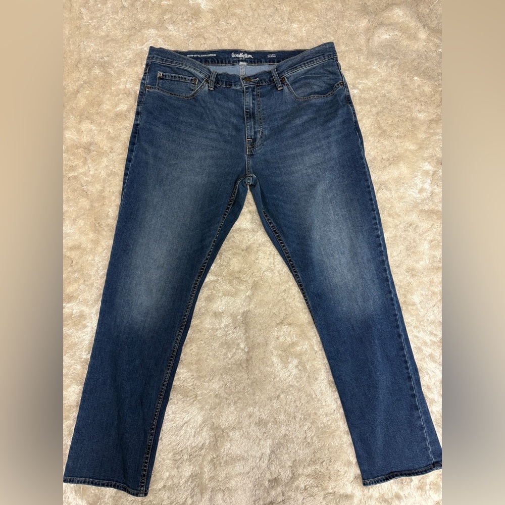 Goodfellow Men’s Athletic Fit Jeans w/ Tru-temp 365 all season technology-38/32
